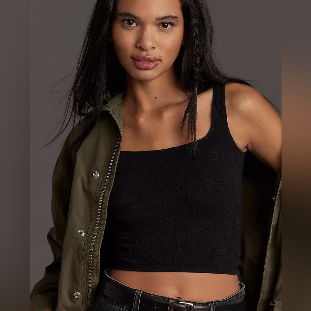 Anthropologie Seamless Cropped Tank NWT